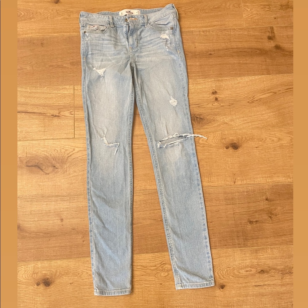 Hollister Light Wash Distressed Jeans